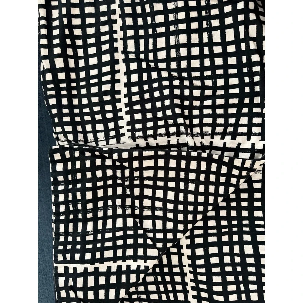 Vintage Y2K IKEA Bjornloka Ruta Twin Duvet Cover Graphic Black White Reversible